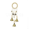 Iron Witch Bells Protection for Door Knob Hanger HJEW-JM00915-2