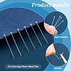60Pcs 925 Sterling Silver Head Pins STER-PH0001-87-4