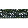 Transparent Electroplate Glass Beads Strands GLAA-F029-2mm-A25-1