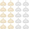 20Pcs 2 Colors Brass Charms KK-FH0002-18-1