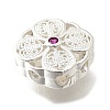 Brass Medium Violet Red Cubic Zirconia Multi-Strand Links KK-M316-07S-2