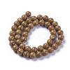 Natural Wood Lace Stone Beads Strands G-I199-17-8mm-3