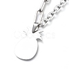 Non-Tarnish 304 Stainless Steel Paperclip Chains & Cable Chain Jewelry Sets SJEW-K153-54P-3