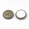 Imitation Leather Covered Cabochons WOVE-N006-02C-2