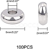 100Pcs 304 Stainless Steel Spacer Beads STAS-UN0057-41-6
