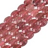 Natural Strawberry Quartz Beads Strands G-H349-A01-14-2