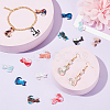 20Pcs 10 Colors Opaque Cellulose Acetate(Resin) Pendants RESI-PH0001-82-6