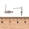 304 Stainless Steel Stud Earring Findings SA-CBAAD0D-10P-3
