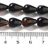 Natural Striped Agate/Banded Agate Dyed & Heated Beads Strands G-B106-A16-02-5