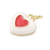 Brass Enamel Pendants KK-B170-01G-03-2