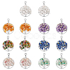 SUPERFINDINGS 14Pcs 7 Styles Zinc Alloy European Dangle Charms G-FH0001-82-1