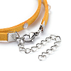 Faux Suede Cord Wrap Bracelets BJEW-JB04413-04-3