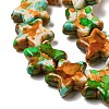 Spray Painted Synthetic Turquoise Beads Strands G-E617-A04-02-4