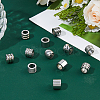 DICOSMETI 36Pcs 6 Styles 304 Stainless Steel European Beads STAS-DC0017-26-4