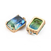 Gradient Color Glass Pendants GLAA-S193-008-A07-3