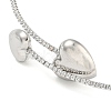 Rack Plating Brass Pave Clear Cubic Zirconia Round Ball Choker Necklaces NJEW-A031-02-02P-2