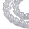 Baking Paint Imitation Jade Glass Round Bead Strands X1-DGLA-Q021-8mm-43-3