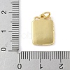 Brass Enamel Pendants KK-C110-17B-02G-3