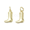 Brass Micro Pave Cubic Zirconia Pendants KK-D384-05G-01-1