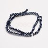 Electroplate Glass Beads Strands X-EGLA-D020-3x2mm-35-3