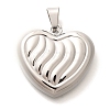 Anti-Tarnish 304 Stainless Steel Pendants STAS-U035-42P-1