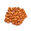 Dyed Natural Wood Beads WOOD-Q006-8mm-09-LF-1
