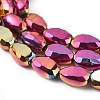 Electroplate Glass Beads Strands EGLA-G036-A-FP02-3