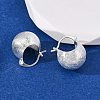 Brass Bag Hoop Earrings EJEW-A143-01B-S-3