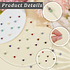 350Pcs 7 Styles Natural Amethyst & Lapis Lazuli & Blue Spot Jasper & Green Aventurine & Yellow Tiger Eye & Yellow Jade & Red Jasper Chakra Beads G-PA0001-93A-5