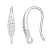 20Pcs Brass Micro Pave Clear Cubic Zirconia Earring Hooks KK-ME0002-54-1