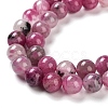 Natural Cherry Blossom Agate Beads Strands G-B076-A02-03-4