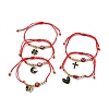 Alloy Charm Bracelet BJEW-JB09626-1