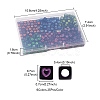210Pcs 6 Colors Opaque White Acrylic European Beads MACR-YW0002-75B-4