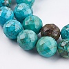 Dyed & Heated Natural Magnesite Beads Strands TURQ-F010-11-8mm-2