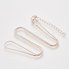 Brass Square Snake Chain Necklace Making MAK-T006-10A-RG-1