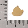 Christmas Theme Ion Plating(IP) 304 Stainless Steel Enamel Pendants STAS-Z083-07G-06-3