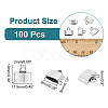 100Pcs Tibetan Style Alloy Cord Ends FIND-NB0004-53-2