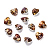 Electroplate Glass Charms X-G030V10mm-001CP-1