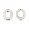 Tarnish Resistant 304 Stainless Steel Letter Charms STAS-O072-O-1