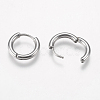 Tarnish Resistant 304 Stainless Steel Huggie Hoop Earring Findings STAS-I097-051C-2