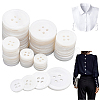 120Pcs 4 Style 4-Hole Natural Shell Buttons FIND-GA0003-28B-1