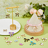 30Pcs 15 Styles Bowknot Alloy Enamel Pendants ENAM-DC0002-10-4