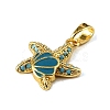 Ocean Brass & Rhinestone Pendants RB-CBA4B36-04G-03-2