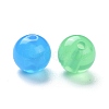 Imitation Jade Acrylic Beads X-SACR-S188-10mm-M-7