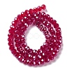 Baking Electroplate Glass Beads Strands X1-DGLA-A039-J10mm-B02-2