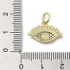 Brass Micro Pave Cubic Zirconia Pendants KK-E092-05G-3