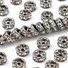 Brass Rhinestone Spacer Beads X-RB-A014-Z8mm-01B-NF-1