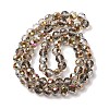 Half Golden Plated Electroplate Beads Strands EGLA-H104-08A-HP02-2