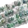 Rough Raw Natural Green Fluorite Beads Strands G-J388-03-1