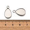 304 Stainless Steel Pendant Cabochons Settings STAS-F311-07P-3